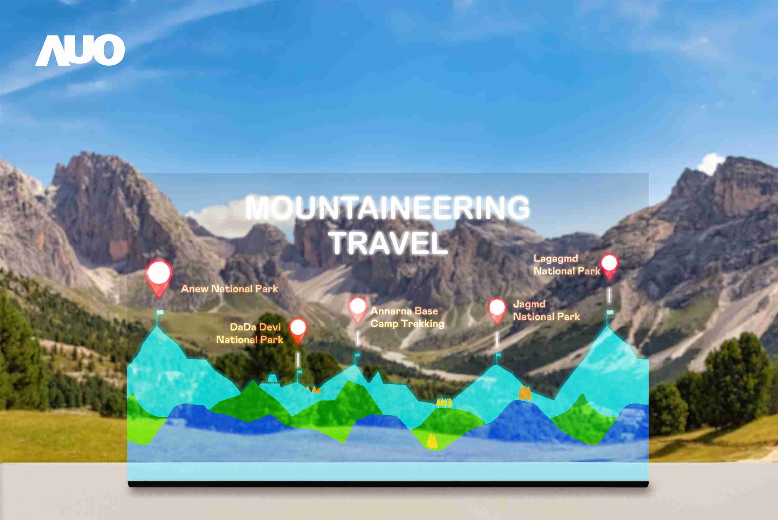 JDB电子展示全球单片尺寸最大(*)42吋透明Micro LED显示器拼接而成的〝64吋透明Micro LED显示器〞，，具备高透明度、、、1,000 nits高亮度、、、、广色域、、、采用三边无边框的无缝拼接等多重特色，，呈现超高清、、、、细腻画质而不遮挡后方视觉，，满足层峰需求，，可广泛运用于零售、、、、艺术展览或商业空间等场域